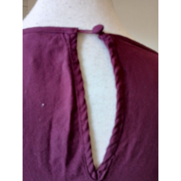 Torrid Dress Purple Challis Lattice Cutout Short Sleeve Trapeze Swing Size 3X - Picture 6 of 16